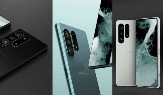据称为2023年将发表的Sony Xperia 1 V 第五代，假想概念设计图于网路曝光，机身前后都採用新型的设计。