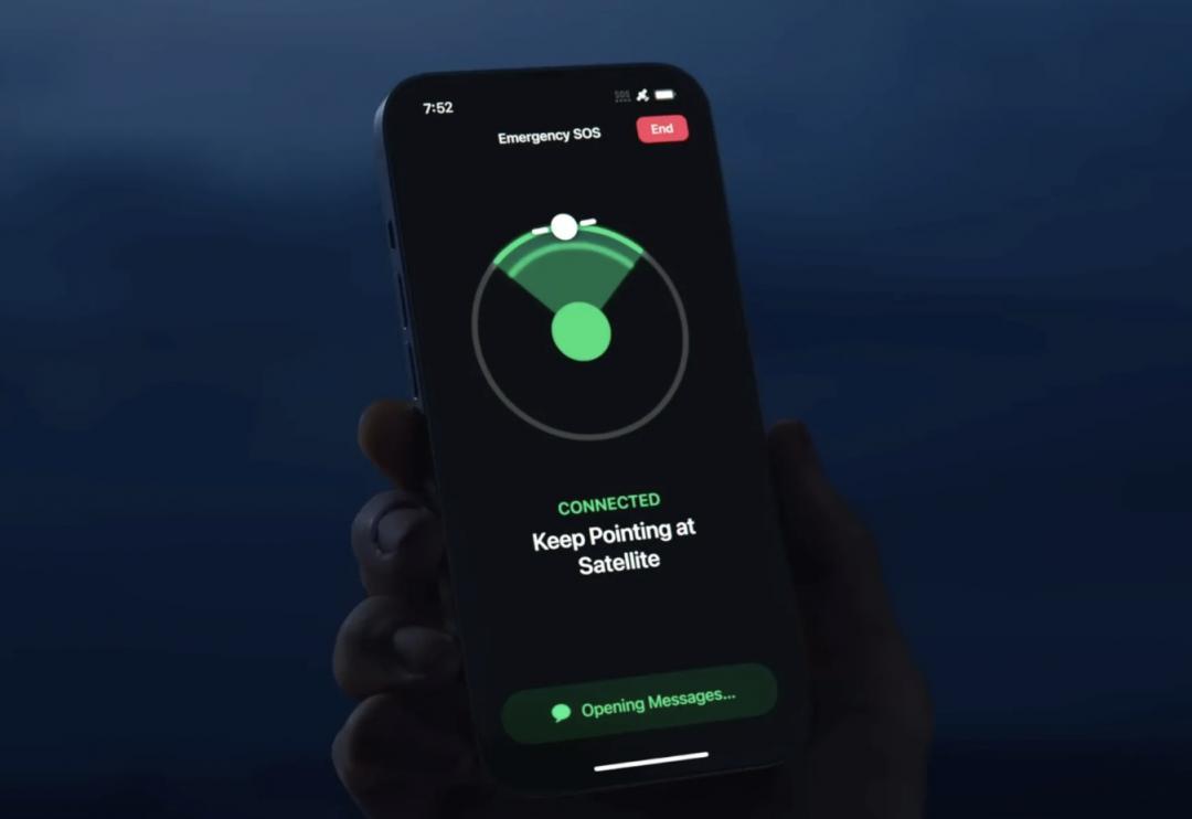 iPhone 14的卫星求救功能，已在美国、加拿大率先启用。