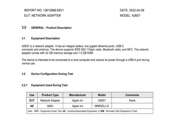 苹果旗下一款代号为A2657，未曾曝光过的神秘新装置，近日悄悄于美国FCC联邦通信委员会的数据资料库上现身。