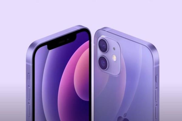 苹果为iPhone12与iPhone12mini带来全新紫色的机款选择。