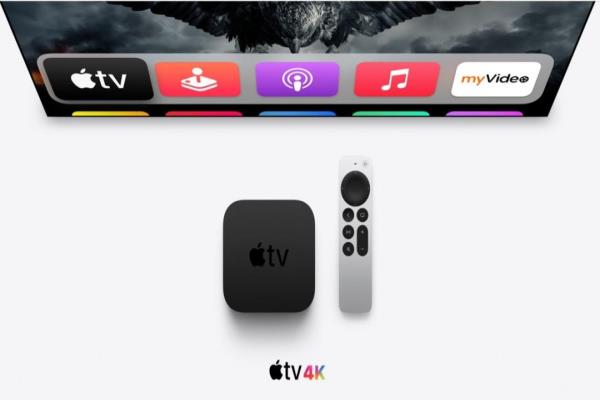 搭A12芯片的第二代AppleTV4K电视盒，遥控器也采用全新设计。