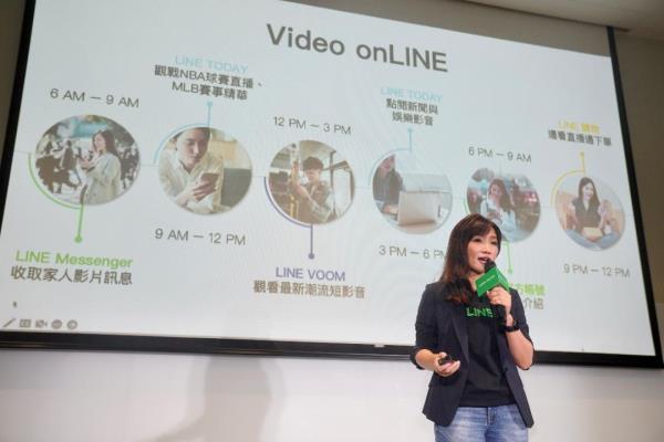 LINE今宣布影音解决方案为接下来LINE数码行销主力。图为：LINE宝金科技企业解决方案事业部总经理王俞蓉。