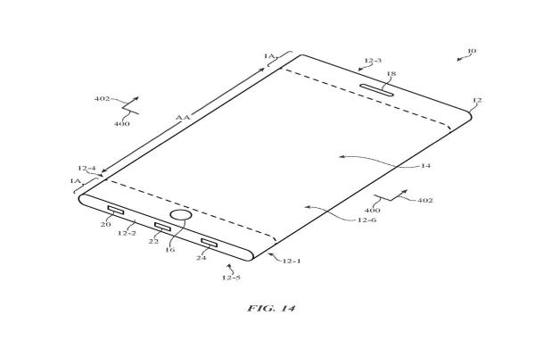 iPhone在申请专利中的文件中曝光了未来可能的折叠机样貌。截自专利申请书