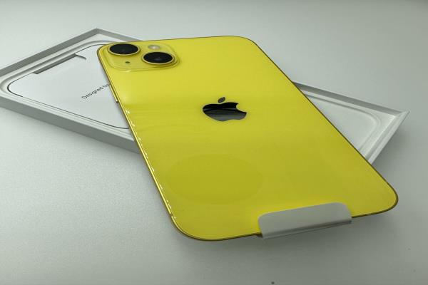 iPhone14黄色实机开箱。