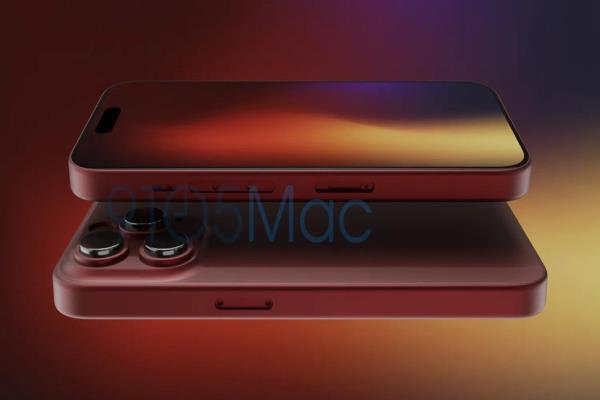 配上暗红色的iPhone15Pro系列手机，更让果粉大喊“想买”。