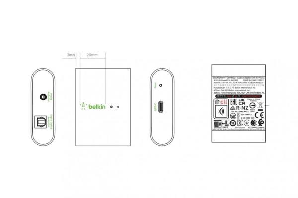 支援 AirPlay 2、Homekit！Belkin 将推 Wi-Fi 行动接收器