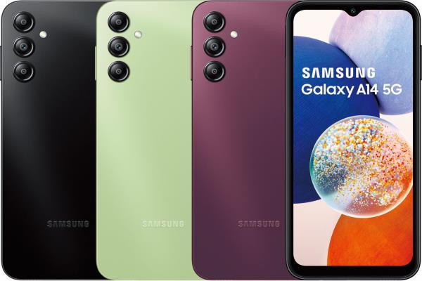 三星A系列Galaxy A14 5G新机亮相 6,990元起新春买起来