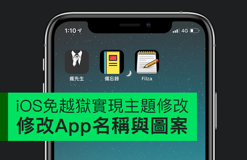 无需越狱，轻松自定义iPhone桌面App图案与名称风格方法