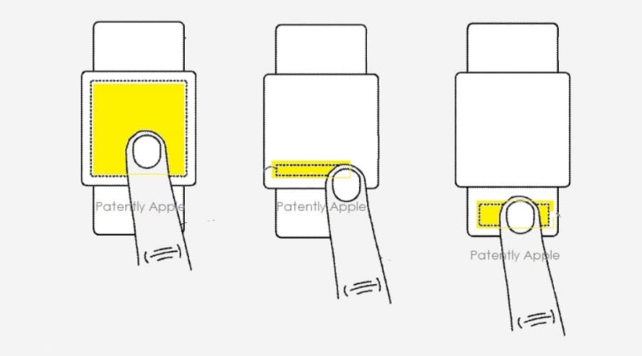 苹果公司申请的Apple Watch整合Touch ID指纹识别专利