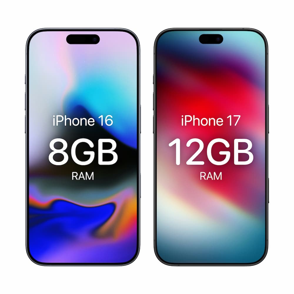 iPhone 17 Pro与16 Pro内存对比