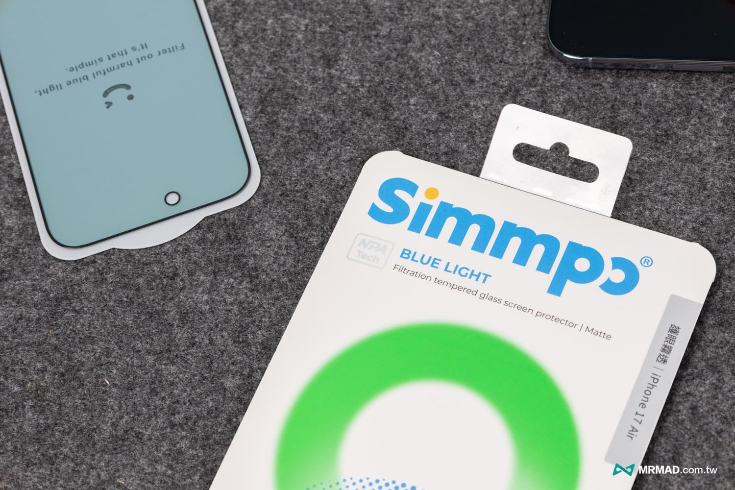 Simmpo S-90 雾透抗蓝光护眼保护贴实测