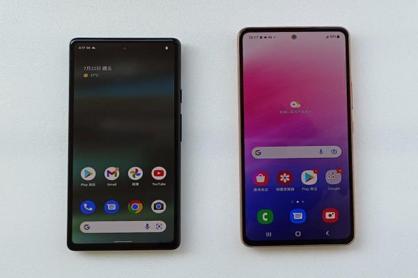 GooglePixel6a是6.1吋、三星A53为6.5吋。